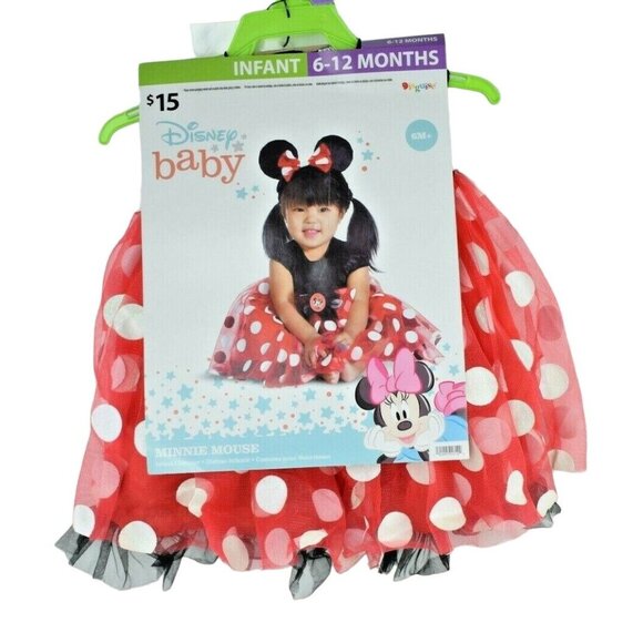 Disguise Infant 6 to 12 Months Disney Minnie Mouse 2 Piece Halloween Costume - Picture 3 of 5